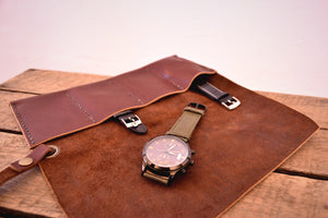 Watch Roll - Harness Brown